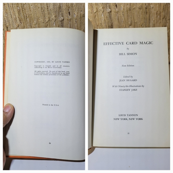 Rare Book "Effective Card Magic" / Edited by Jean Hugard, Out of Print 1st Ed - Picture 4 of 8